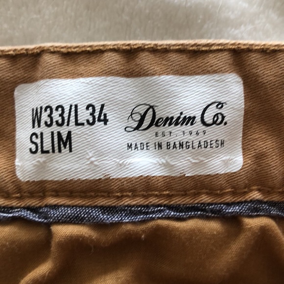 Mens Button Up Fly Khakis size 33w/34L Cotton - Picture 3 of 6